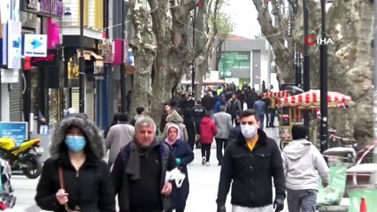 Evde kal çağrısına uymadılar, caddeleri doldurdular