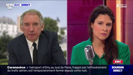 François Bayrou: "Le coronavirus est une catastrophe qui frappe l'humanité toute entière sans que nul n'en soit responsable"