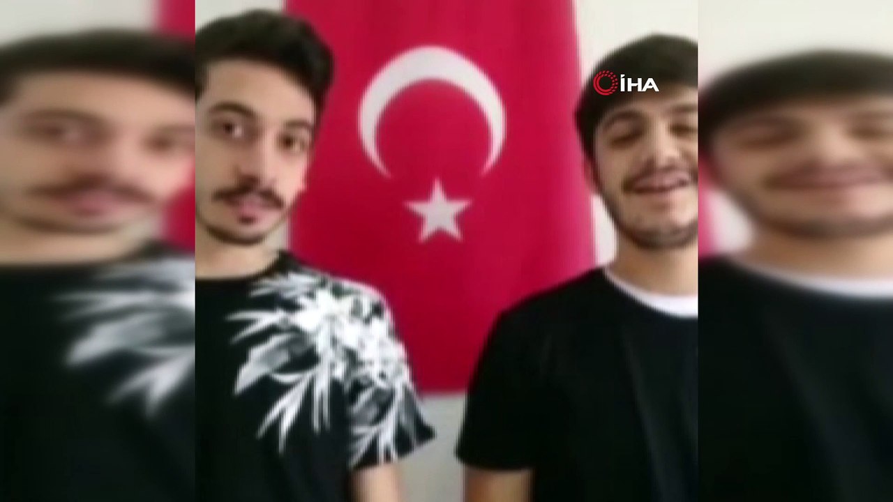 - Yabancı öğrencilerden  “Evde kal” mesajı