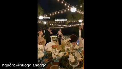 Hương Giang quẫy trong tiệc