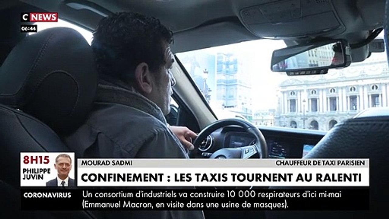 Coronavirus - Avec le confinement, les chauffeurs de taxi ont moins de clients et ont perdu 80% de leur chiffre d'affaires - VIDEO