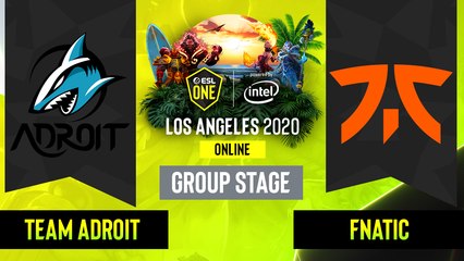 Dota2 - Fnatic vs. Team Adroit - Game 1 - Group Stage - SEA - ESL One Los Angeles