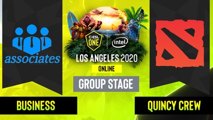 Dota2 - Business associates vs. Quincy Crew - Game 1 - Group Stage - NA - ESL One Los Angeles