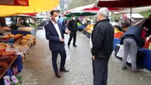 Maçka Belediye Başkanı Koçhan'dan ateş ölçer ve maskeli pazar denetimi