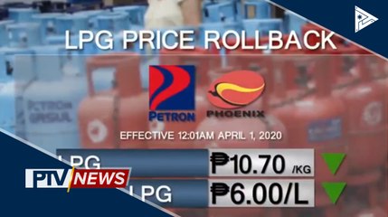 Bawas-presyo sa LPG, ipinatupad
