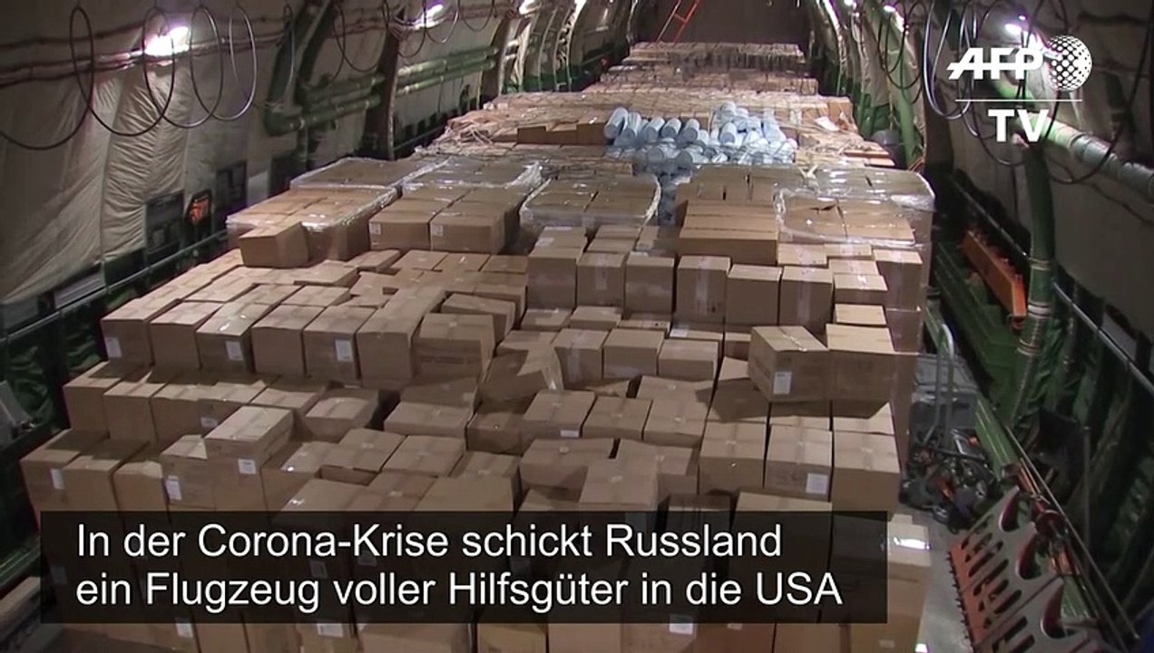 Russland schickt Corona-Hilfslieferung in die USA