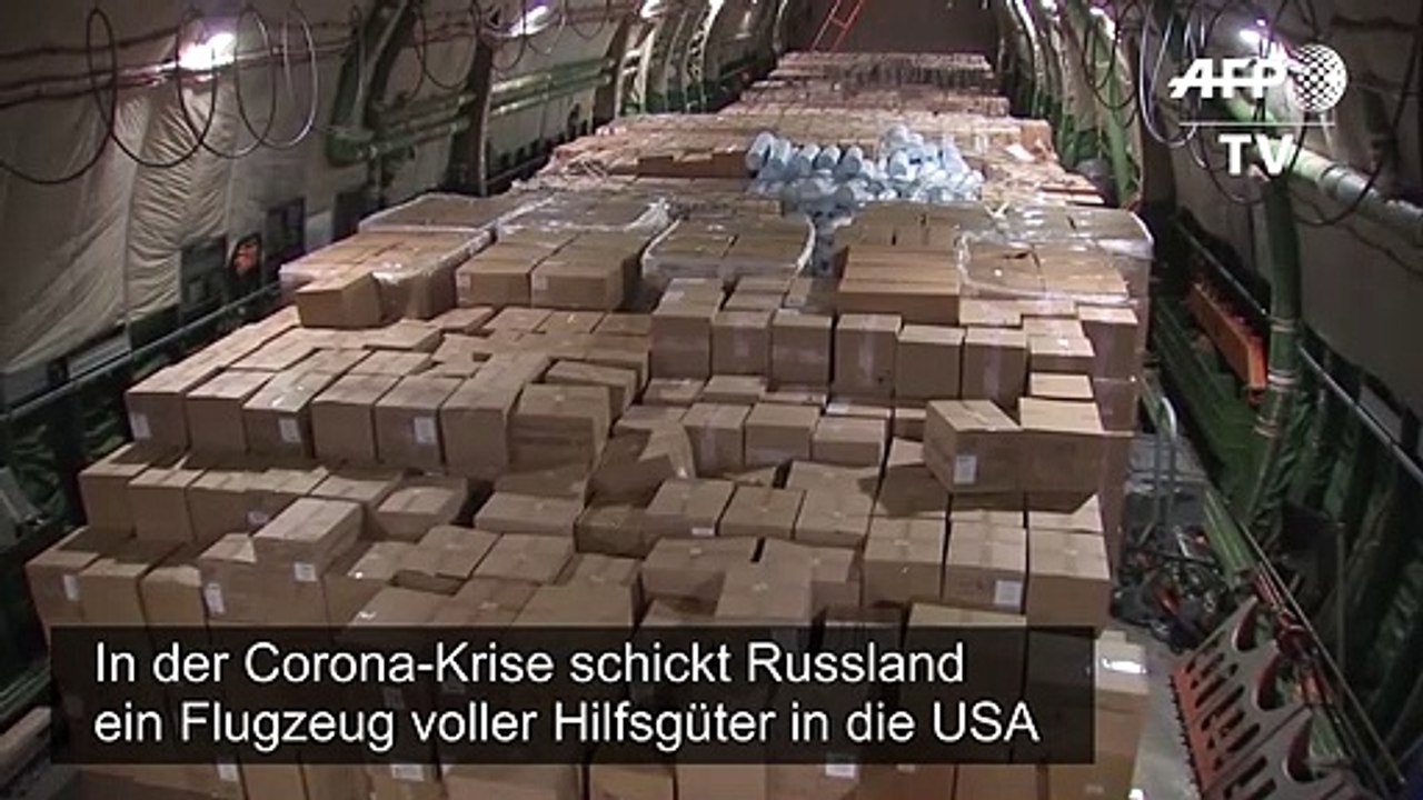 Russland schickt Corona-Hilfslieferung in die USA