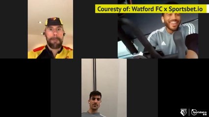 Download Video: Watford players take a virtual spin class