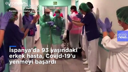 Video | İspanya'nın Katalonya bölgesinde 93 yaşındaki hasta Covid-19'u yendi