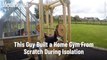 This Guy Built a Home Gym From Scratch During Isolation