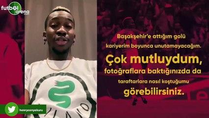 Onyekuru, Başakşehir'e attığı şampiyonluk golünü anlattı
