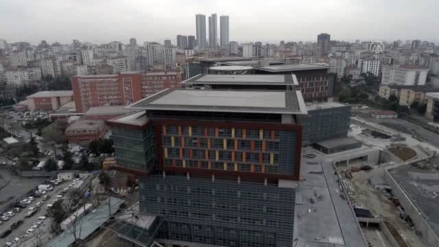 (TEKRAR) Göztepe Şehir Hastanesi'nde hizmet için geri sayım başladı (DRONE)