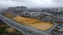 Ulaştırma ve Altyapı Bakanlığı İkitelli Şehir Hastanesi yollarının yapımına başladı