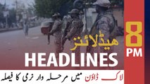 ARYNEWS HEADLINES | 8 PM | 1st April 2020