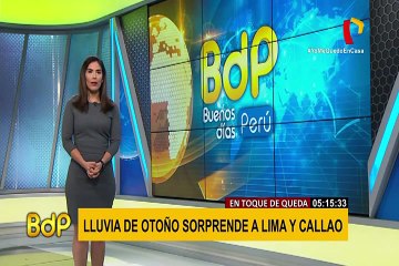 Intensa lluvia de otoño sorprendió a vecinos de Lima y Callao