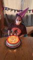 Girl Celebrates Birthday Wearing Protective Mask During Coronavirus Pandemic