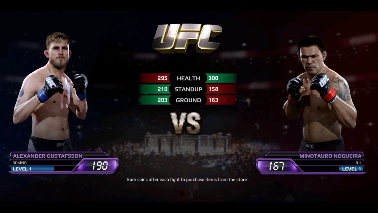 Ea Sport UFC Alexander Gustaffson VS Minotauro Nogueiro Guys