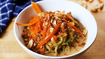Thai Peanut Cucumber Noodles Are SO Flavorful