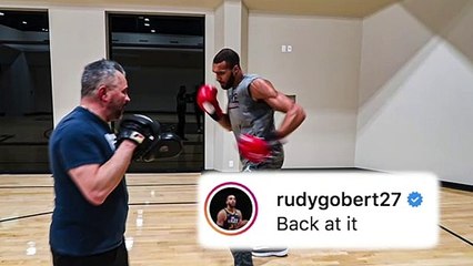 Rudy Gobert is "back at it" after beating coronavirus