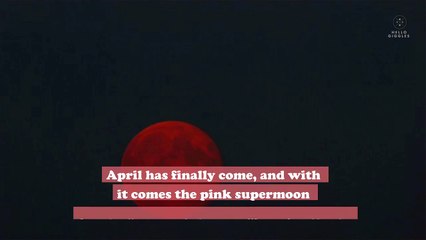 A rare pink supermoon will be visible in the sky in April