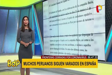 Muchos peruanos siguen varados en España por el cierre de fronteras ante el COVID-19