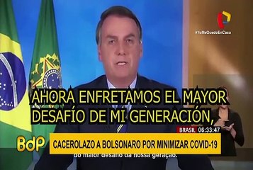 Brasil: masivo cacerolazo en rechazo a Bolsonaro por minimizar el covid 19