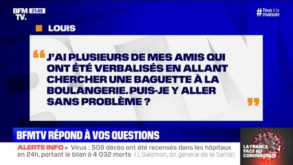 Puis-je aller chercher une baguette à la boulangerie sans me faire verbaliser ? BFMTV vous répond