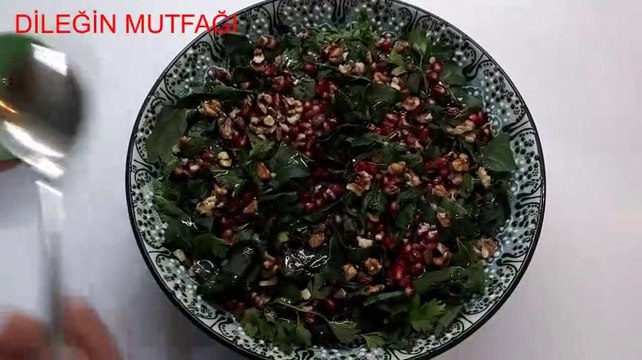 Narlı Ispanak Salatası Nasıl Yapılır #EvdeKal #StayHome