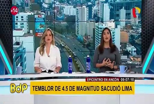 Fuerte sismo de 4.5 se registró en la ciudad de Lima