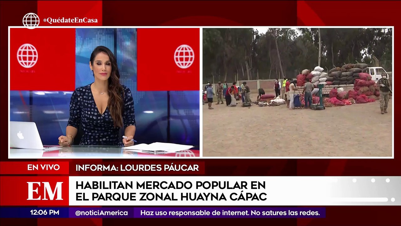 Edición Mediodía: Habilitaron mercado popular en el Parque Zonal Huayna Cápac
