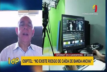 Osiptel: “no existe riesgo de caída de banda ancha”