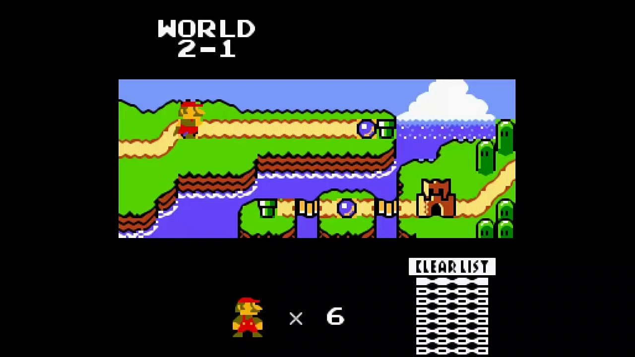 GAMEBOY ADVANCE SUPER MARIO BROS. DELUXE WORLD 2 - 1 TO 2 - 4