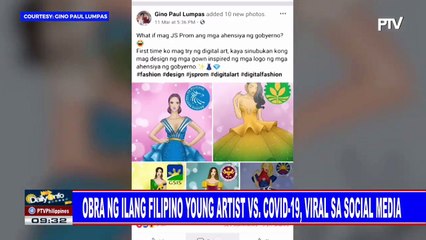 Obra ng ilang Filipino young artist vs. CoVID-19, viral sa social media