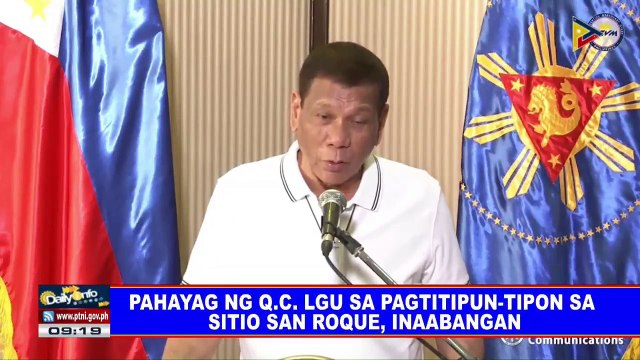 Reaksyon ng QC gov't sa pahayag ni Pres. Duterte hinggil sa naarestong ECQ violators, inaantabayanan