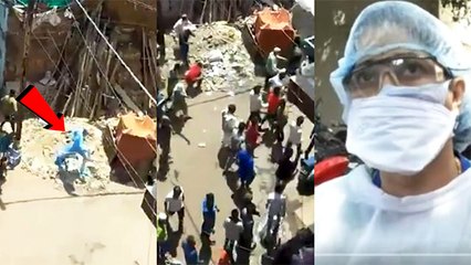 कोरोना वायरस की जांच के लिए गई डॉक्टरों की टीम पर पथराव