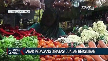 Jarak Pedagang dan Pembeli di Pasar Tradisional Dibatasi
