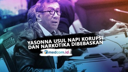 Cegah Covid-19, Yasonna Laoly Usul Napi Korupsi dan Napi Narkotika Dibebaskan