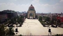 Meksika'da koronavirüs önlemleri - Boş caddeler havadan görüntülendi - MEKSİKO