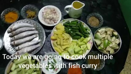 Fish curry with lady's finger and vegetables