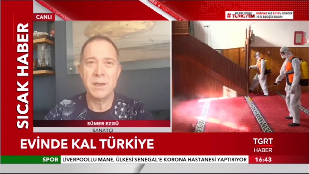 Evde Kal Türkiye çağrımızı TGRT Haber aracılığı ile tekrar dile getirdim.
