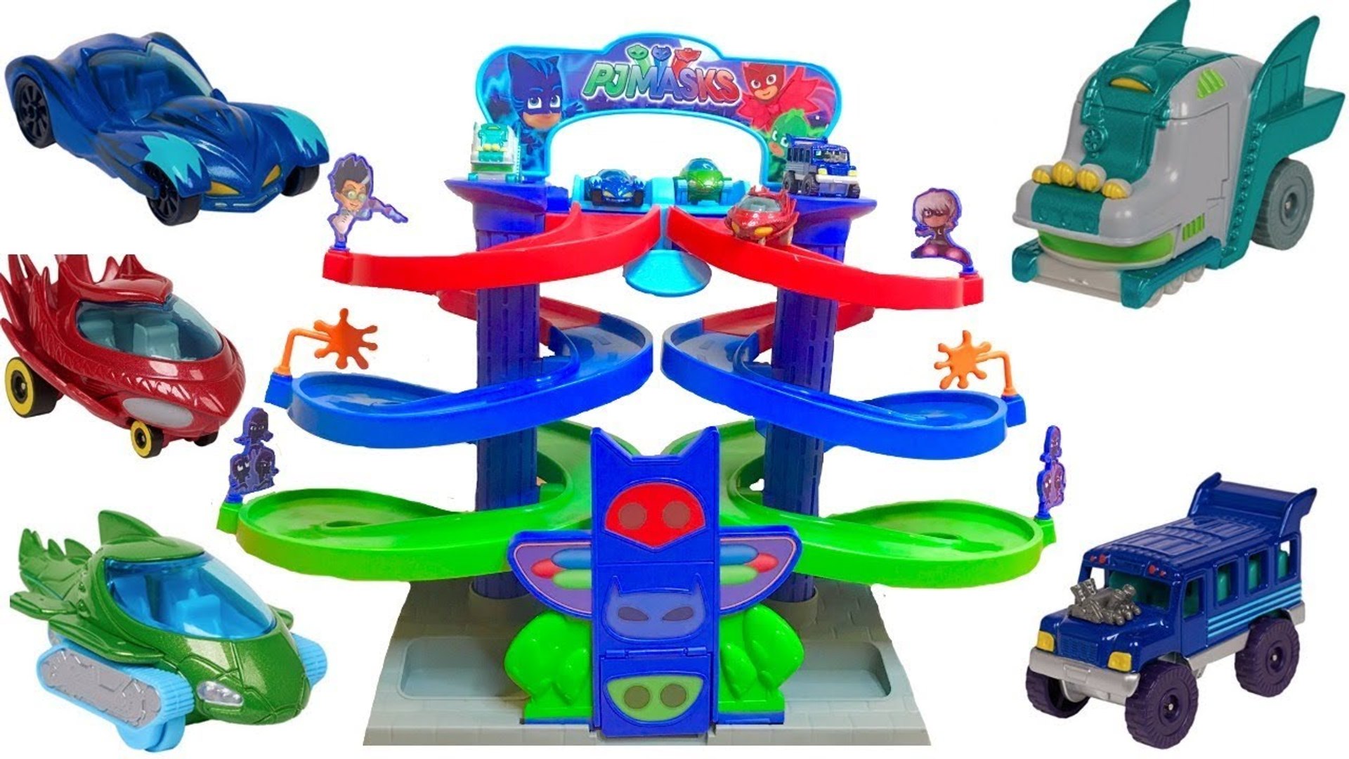 PJ Masks Cars on the Nighttime Adventures Spiral Playset - video Dailymotion
