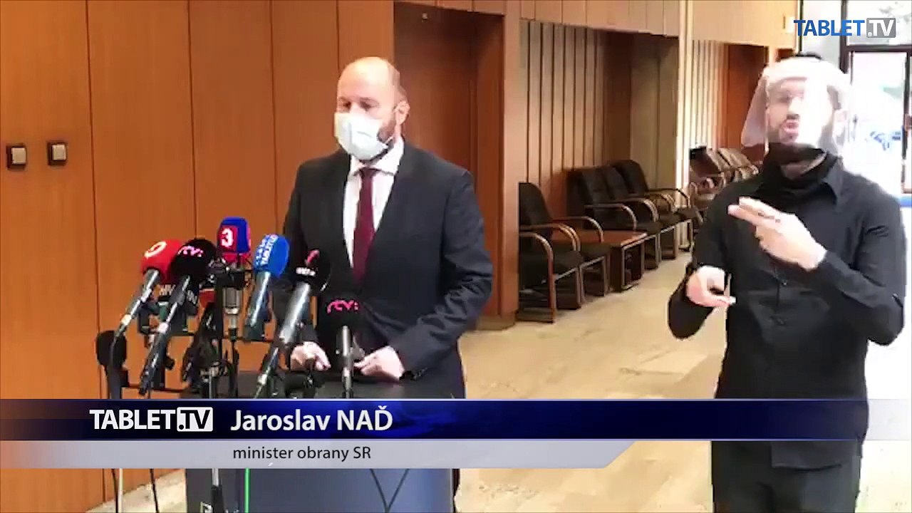ZÁZNAM: Brífing ministra obrany J. Naďa