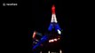 Eiffel Tower replica in Las Vegas lights up to honour healthcare workers