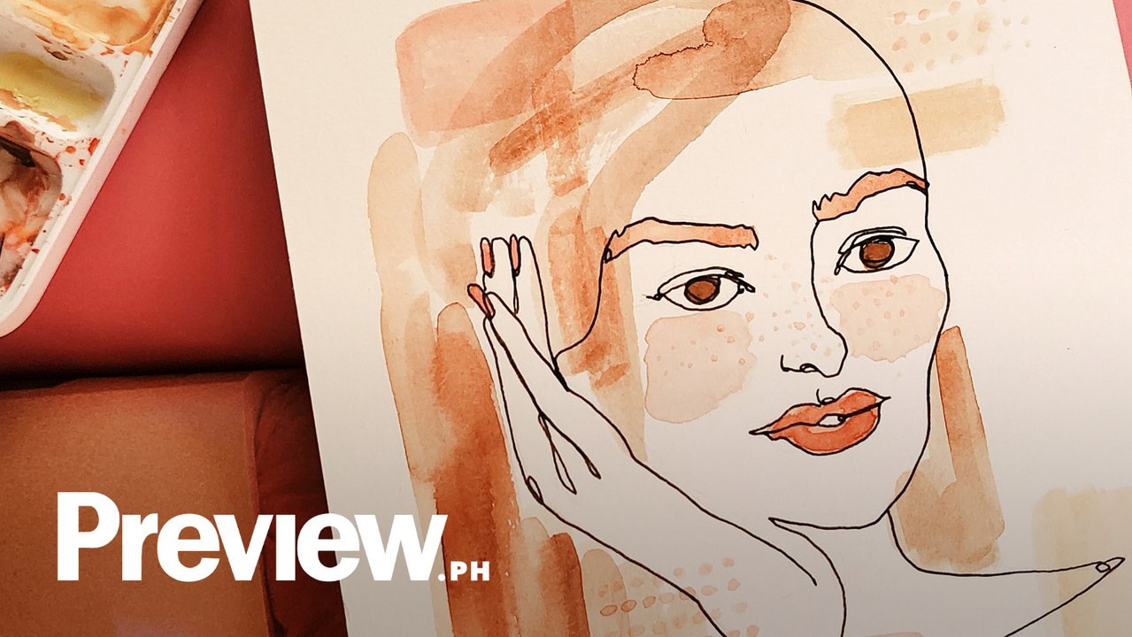 To Draw a Line Art and Watercolor Fashion Illustration Part 2 | Quick Draw | PREVIEW