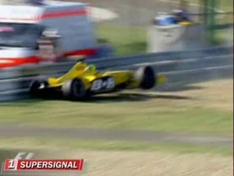 F1 Hungary 2003 FP2 Firman Massive Crash German Version