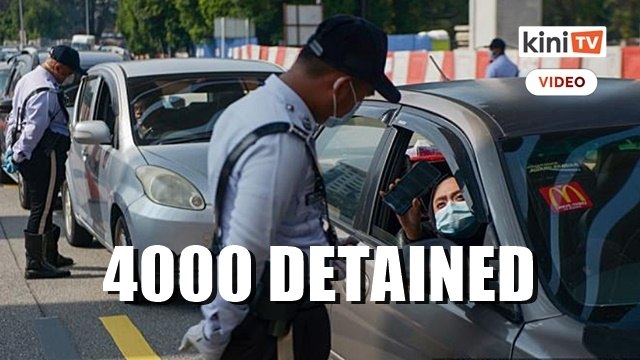 Over 4,000 people detained for violating MCO