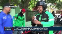 2 Anggota DRPD Bagikan Hand Sanitizer dan Disinfektan