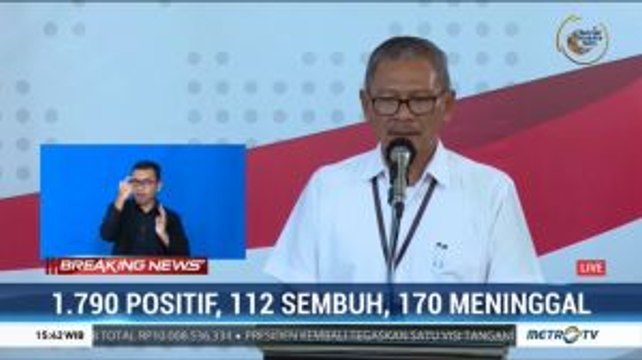 Update Kasus Covid-19: 1.790 Positif, 170 Meninggal, 112 Sembuh