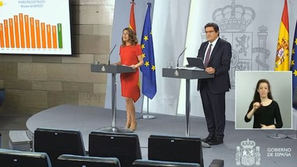 Díaz califica como "absolutamente excepcional" el incremento de los datos del paro