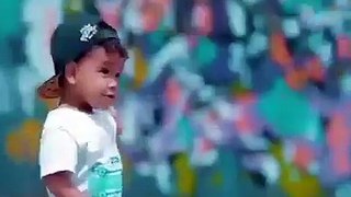 cute kid dancing